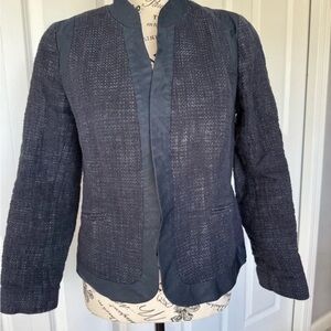 Classiques Entier Women's Dark Gray Textured Blazer